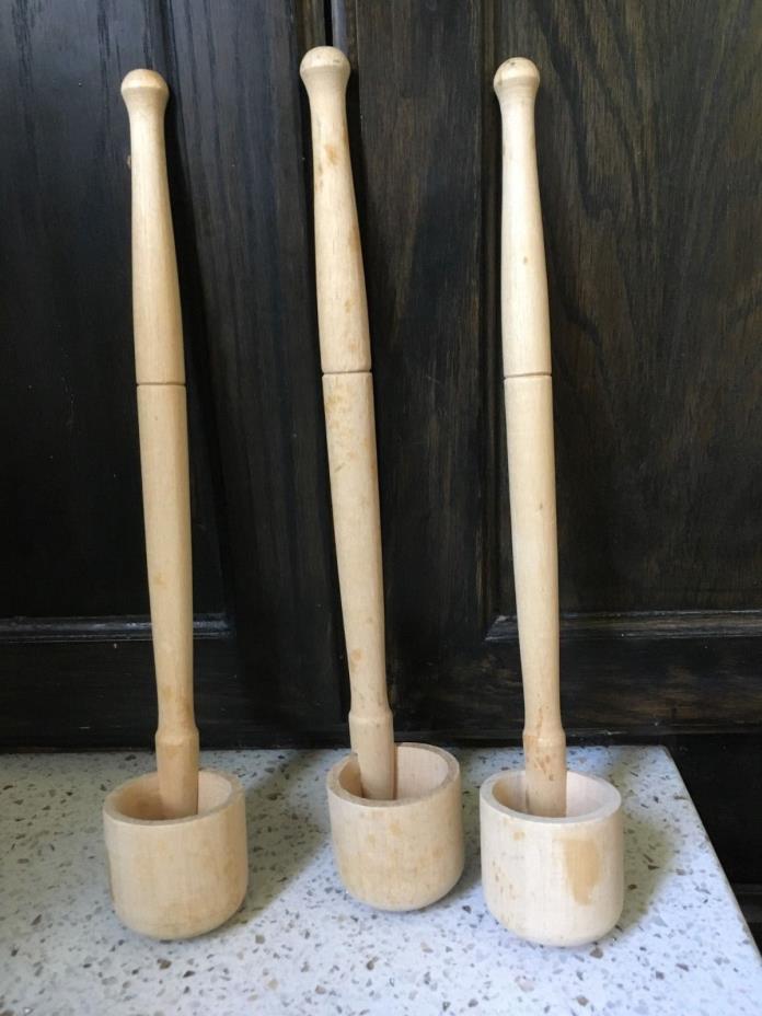 3 Wooden Sauna Dippers