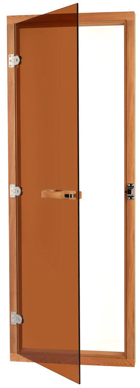 Red Cedar All Glass Sauna Door Bronze Tint 24