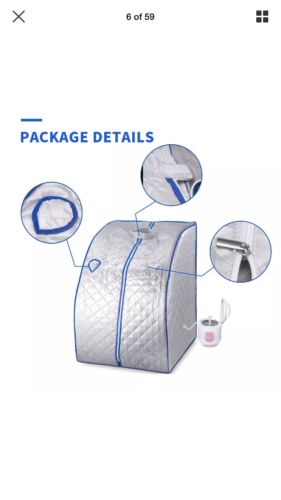 Portable 2L Home Steam Sauna Spa Full Body Slimming Loss Weight Detox Therapy