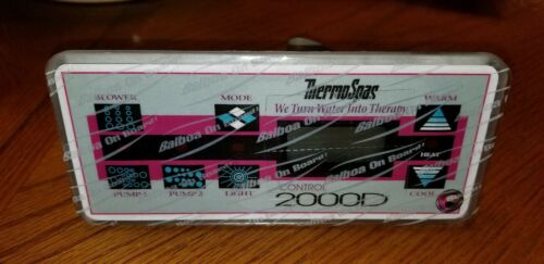 Spa Control Thermospas 2000D Topside Control Panel S/N 51406