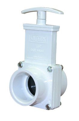 Valterra 6101 PVC Gate Valve White 1-1/2