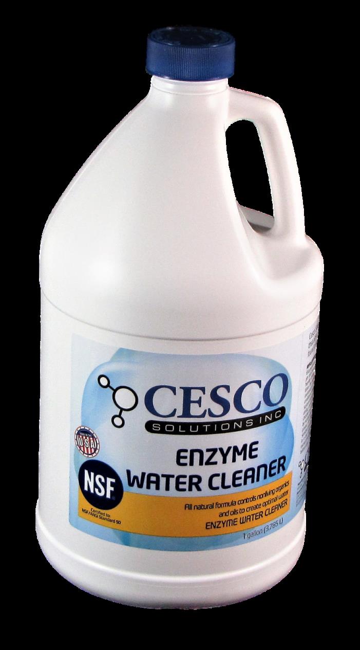 Cesco Enzyme Water Cleaner for Hot Tub, Spa, Pool - 1 Gallon