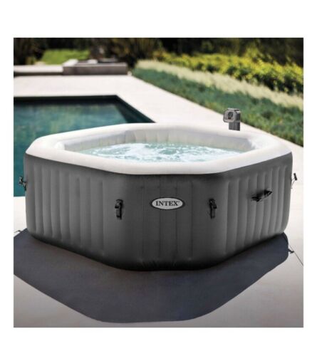 Intex Pure Spa 6 Person Inflatable Portable Outdoor Bubble Jets Hot Tub 28409E