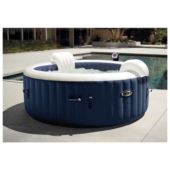 Inflatable 4-Person Hot Tub Jacuzzi Intex Adult Heated Pool w/ Free Filters NEW!
