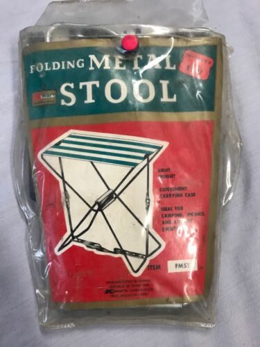 Vintage Kmart Folding Metal Camping Stool