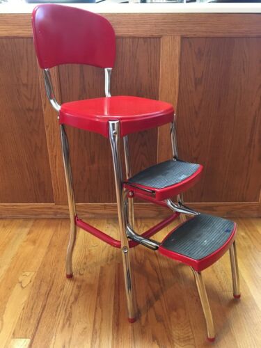 Vintage Stylaire Step Stool Red  2 Step Cosco Like