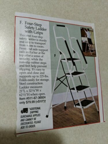 Cosco four step safety ladder with grips BRAND NEW  kitchen safety step stool