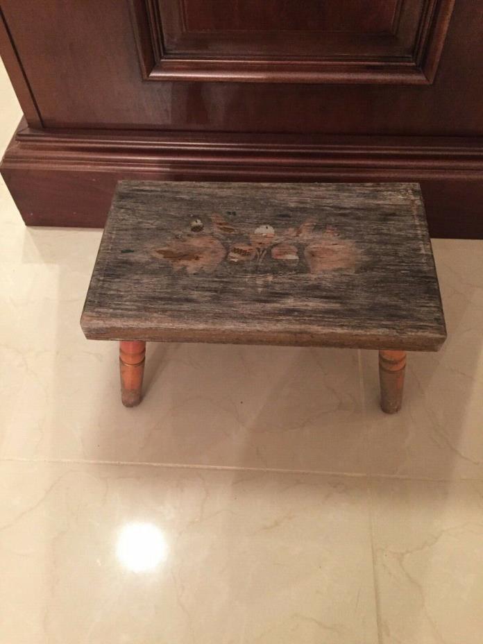 Ebersol Chair Shop Foot Stool Step Stool - VINTAGE