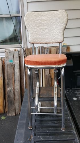 Vintage kitchen step stool chair