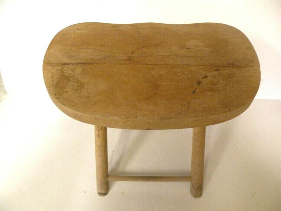 OLD NEVCO FOLD N CARRY SMALL WOODEN STOOL CHILD YUGOSLAVIA