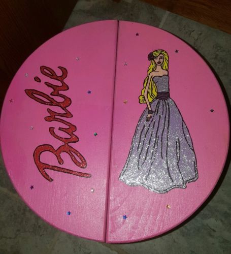 Hand-Painted Foldable Stool - Barbie