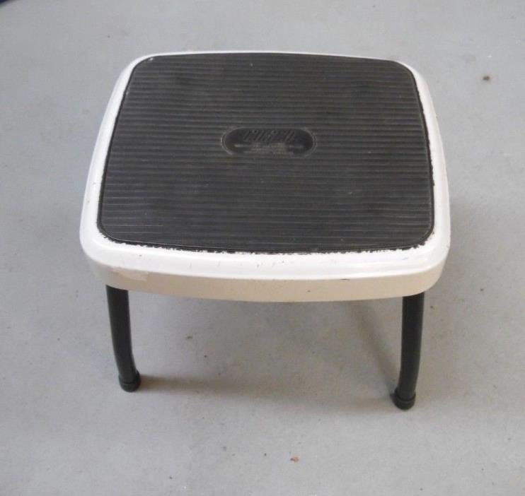 Vtg Cosco Foot Stool  Steampunk Industrial