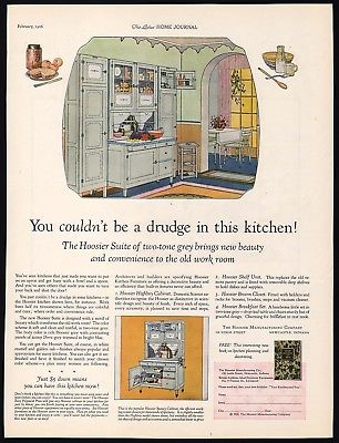 Vintage magazine ad HOOSIER MANUFACTURING 1926 Hoosier Suite kitchen cabinet pic