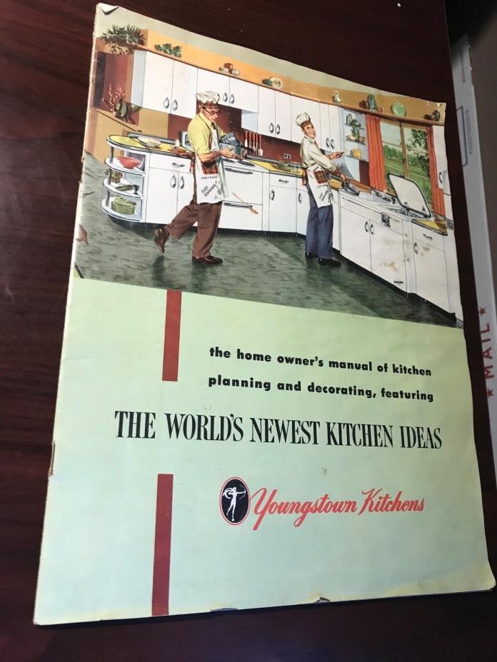 1952 YOUNGSTOWN KITCHENS 24 PAGE BOOKLET IDEAS PLANNING SHOWCASE