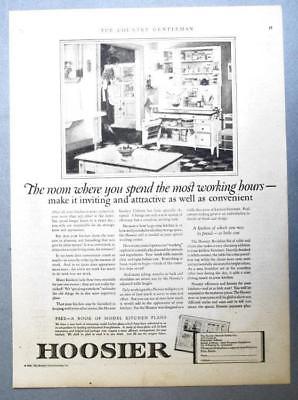 10 by 14 Original 1923 Hoosier Cabinet Ad WHERE YOU SPEND MOST WORKING HOURS