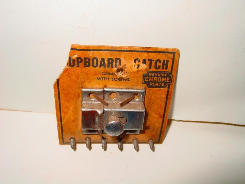 Vintage Standard Hardware Cabinet Cupboard Hoosier Door Catch USA NOS