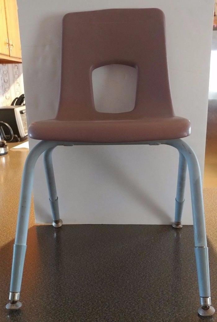 Vintage ~ Child Size ~ School Chair ~ Hard Plastic & Metal