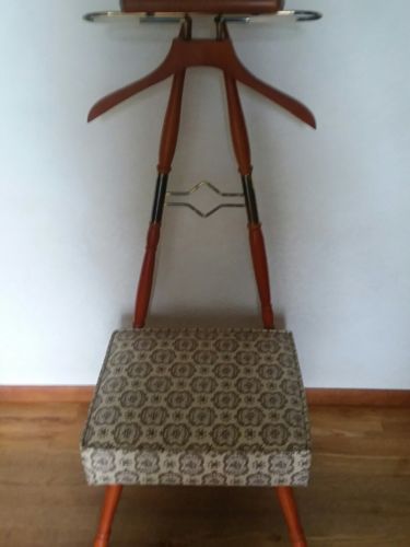 Vintage Men's Butler Valet Chair Spiegel