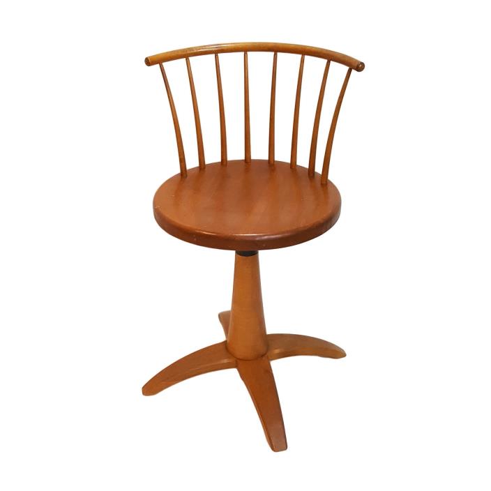 Shaker Workshops Maple Pine Revolving Desk Office Chair Stool Adjustable Height