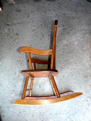 SEARS ROEBUCK, CHILDREN'S ROCKING CHAIR 1960's WOODEN VINTAGE STORE MODEL 90441
