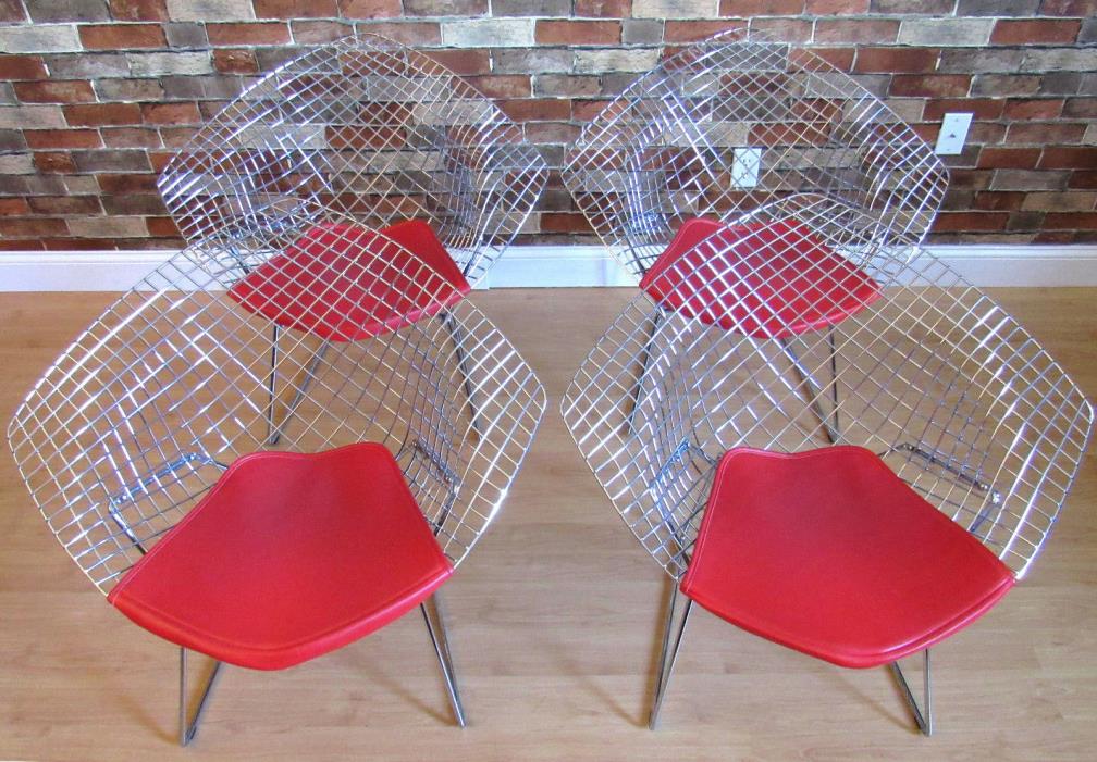 Harry Bertoia Knoll Diamond Lounge Chair Chrome (1) Authentic Mint Knoll Chair