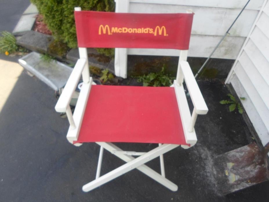 RARE Vintage McDonald's Directors Chair