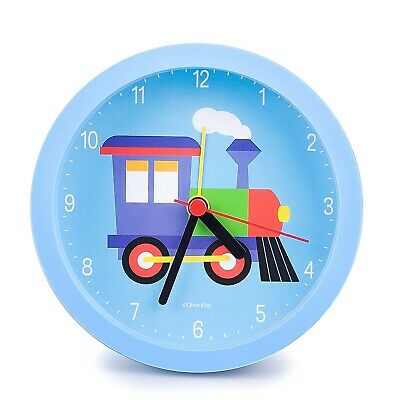 (Trains Planes Trucks) - Olive Kids Trains Planes Trucks Alarm Clock, Blue,