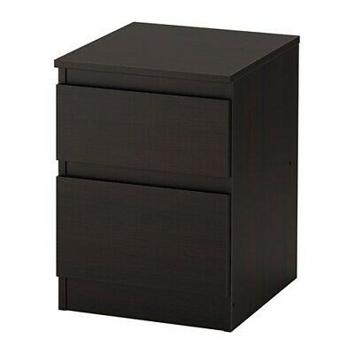 Ikea 2-drawer chest, black-brown. Shipping Included