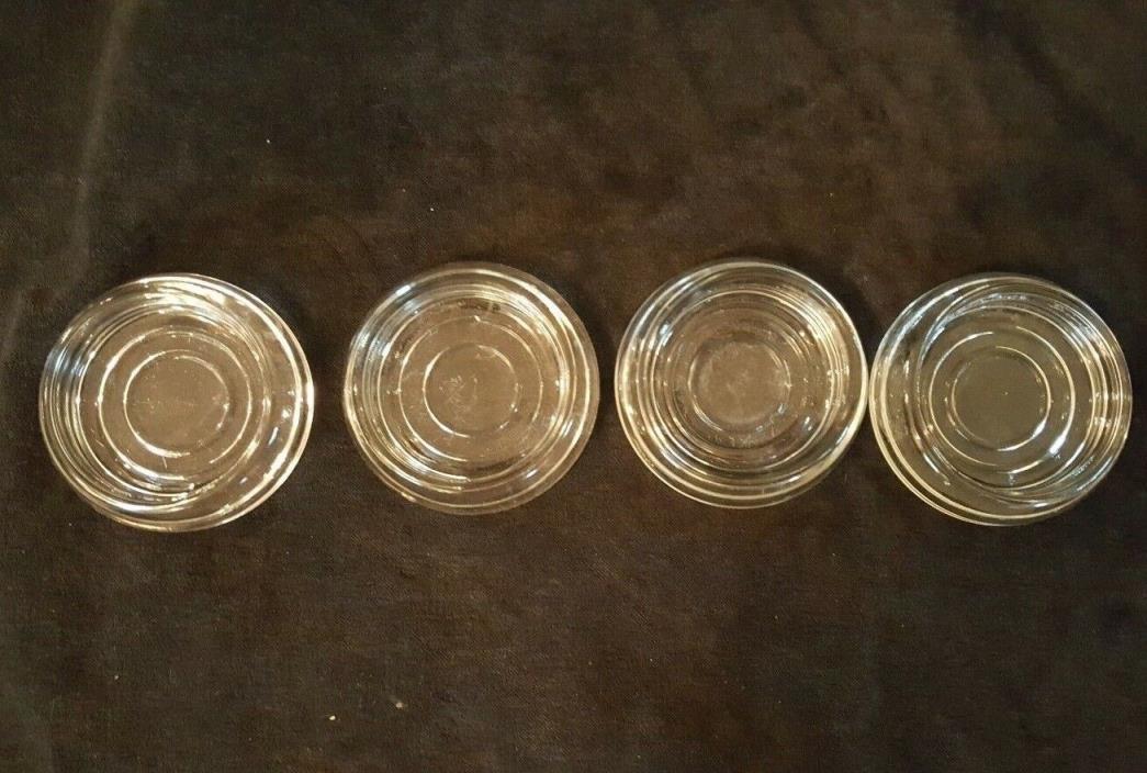 Vintage 4 Clear Glass Furniture / Floor Protectors 3