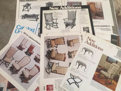 Lot 1 of 1980s Vintage Tell City Furniture Dealer Catalog New Additions Inserts