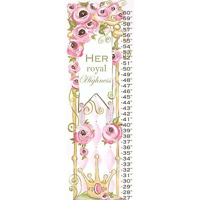 Oopsy daisy Her Royal Highness Growth Chart by Shelly Kennedy, 30cm by 110cm