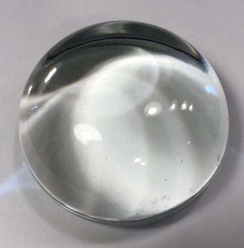 Clear Paper Weight That You Can Put A Picture In, Glass, Heavy