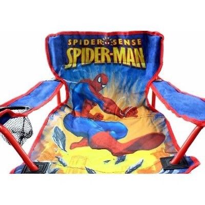 (Spiderman) - Spiderman Kids Folding Camp Chair. Delivery is Free