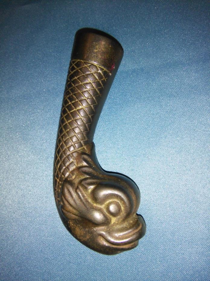 Antique Brass Ornate Serpent Foot Table Leg Caps Covers Furniture