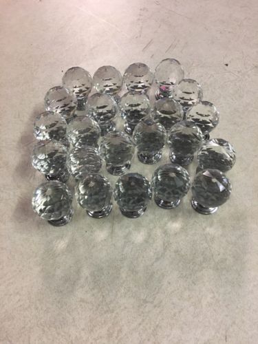 Vintage Retro 23 Shimmering Glass Sphere Prism Drawer Pulls