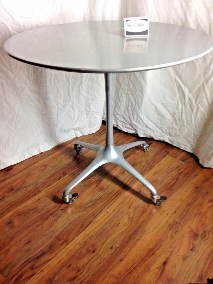 Bernhardt Design Go Table by Ross Lovegrove Medal 36 in.Round 33 in.Tall Casters