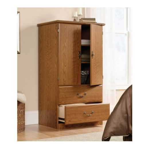 Storage Armoire Adjustable Shelves Bedroom Furniture Drawer Sturdy Home Cabinet