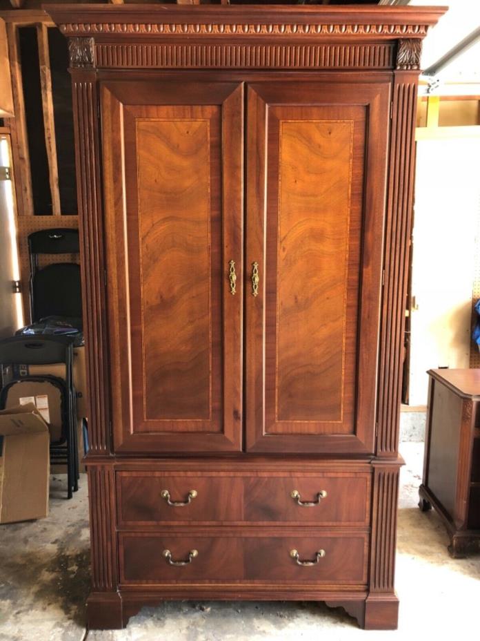 Ethan Allen 18th Century Mahogany Collection solid wood Armoire