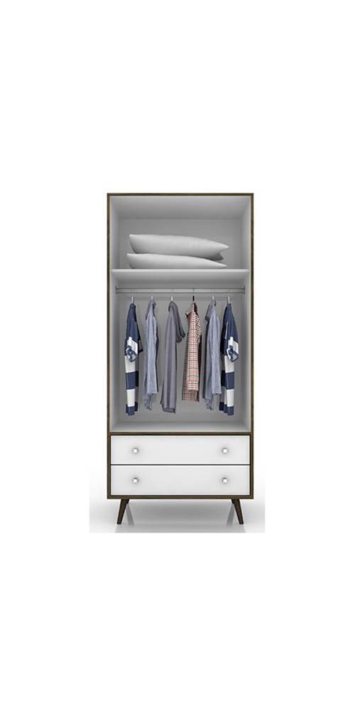 Sectional Wardrobe Closet in Rustic Brown [ID 3771478]