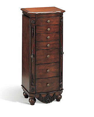Coaster Jewelry Armoire In Brown Red Finish 900065