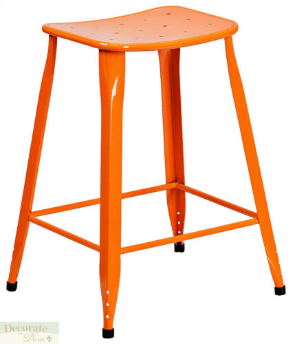 STOOL ORANGE COUNTER HEIGHT 24