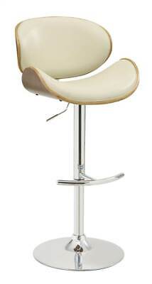 45 in. Barstool in Cream and Chrome Finish [ID 3549769]