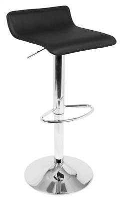 Contemporary Adjustable Stool in Black - Set of 2 [ID 3609067]