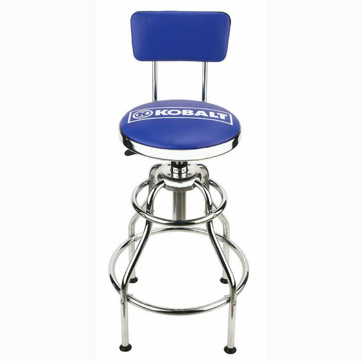 Kobalt Adjustable Hydraulic Stool Mechanic Seat Chair Work Shop Garage Bench New