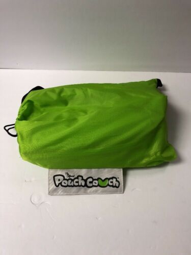 The Official Pouch Couch As Seen On TV Inflatable Air Lounger, Green