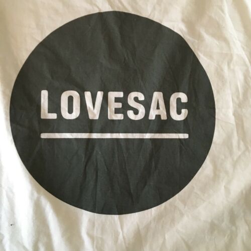 LOVESAC Bean Chair Carrier Storage Bag Only Drawstrings Pack back Love Sack Soft
