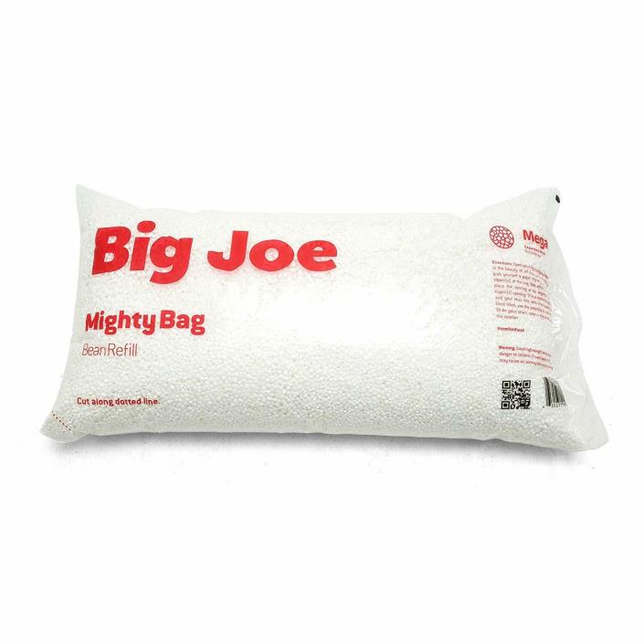 Big Joe Comfort Research Megahh (UltimaX) Bean Bags Refill, 100 L, White -