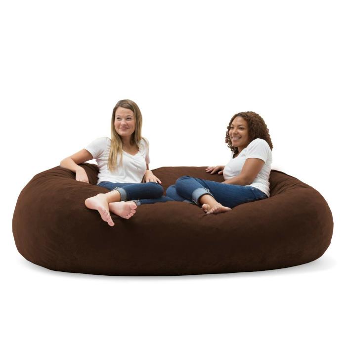 Big Bean Bag Chair For Adults Teens Kids Gaming Espresso Memory Foam 6ft XL