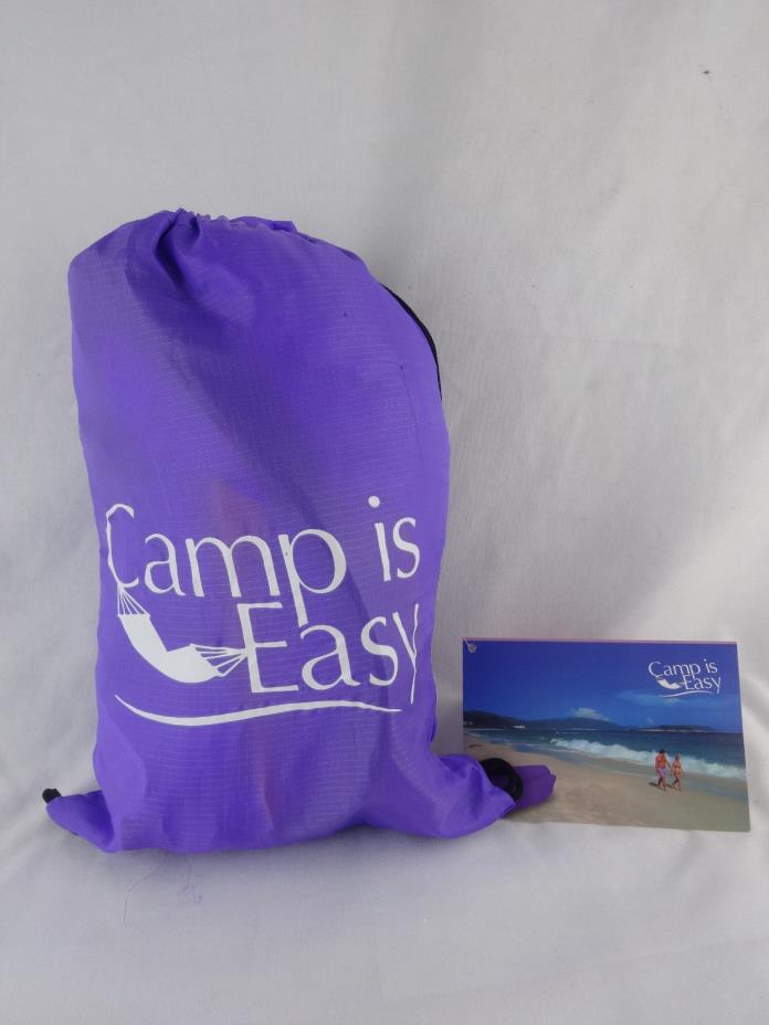 Camp is Easy Purple Inflatable Lounger with Travel Bag Brand New Free Shipping