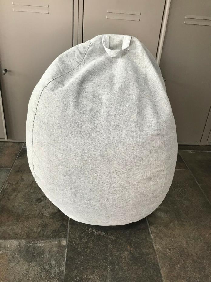 Bean Bag Chair NEW Stuffed Animal STORAGE Gray Medium Children's NWT UNFILLED